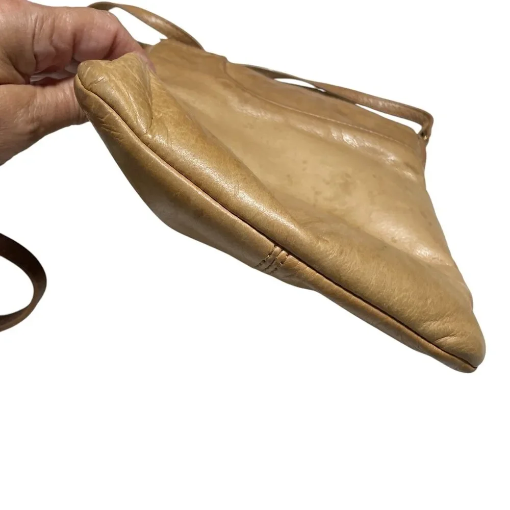Margot Tan Leather Cross Body Handbag Adjustable Strap‎ (read description)